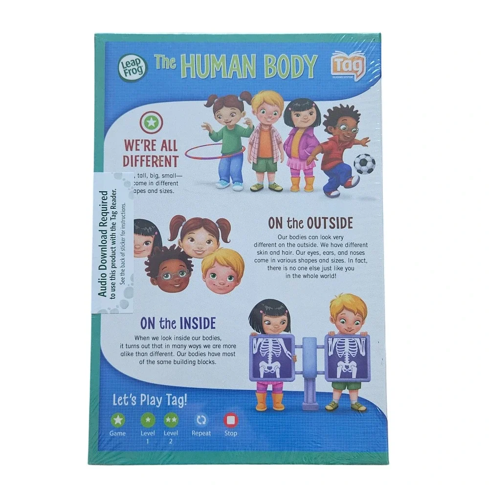 LeapFrog Tag Reading System The Human Body Interactive Stickers New Sealed 2012‎